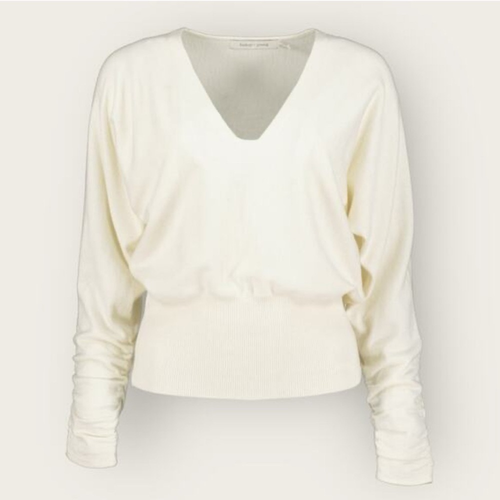 Bishop+Young Ava Ruche Sleeve Sweater